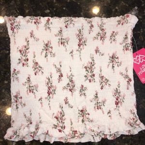Floral tube top